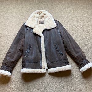 Leather Bomber Jacket St John’s Bay